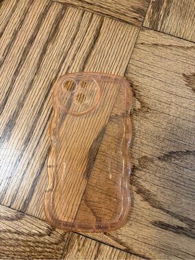 Clear Pink Wavy iPhone Case